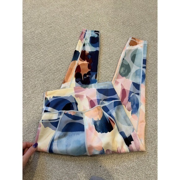 Super Sculpt Pocket 7/8 Leggings In Pink Art Print Small‎ - Picture 8 of 9